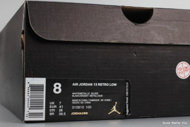 Money LowPure white Air mens Jordan 13 310810-100 0704